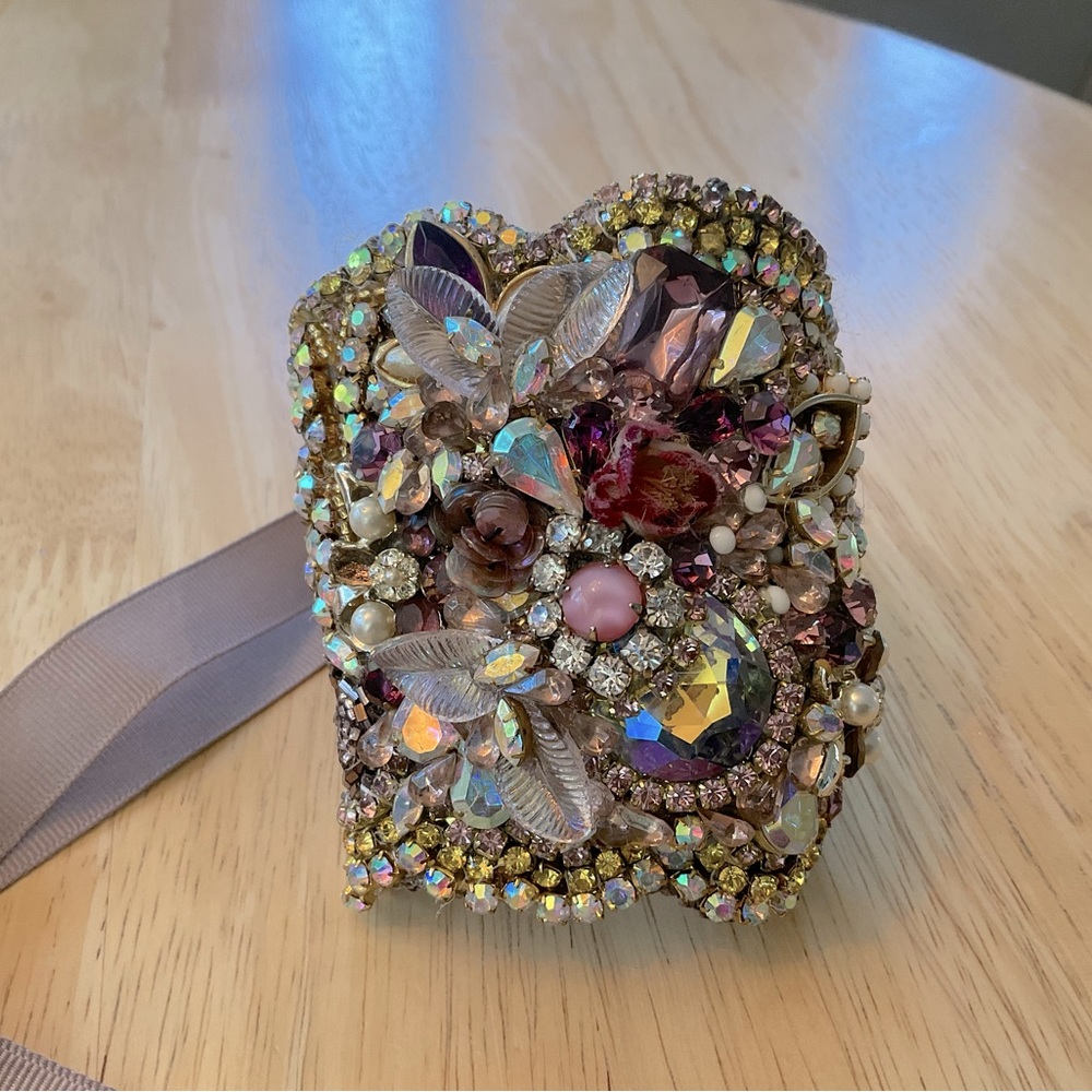 Doloris petunia handmade vintage cuff bracelet